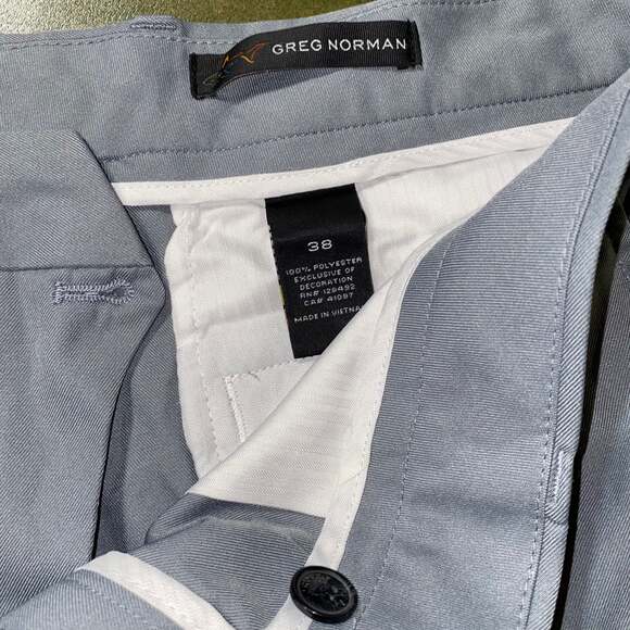 Greg Norman Chino Casual Shorts Golf Athleisure with pockets Grey size 38 - Picture 3 of 4